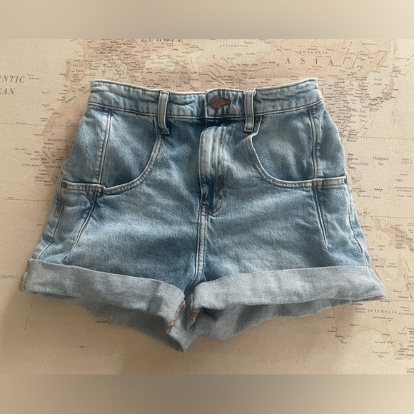 BDG Pants - BDG High Rise Stretch Roll Hem Denim Shorts Size 27